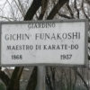 Un giardino pubblico per il M° G. Funakoshi